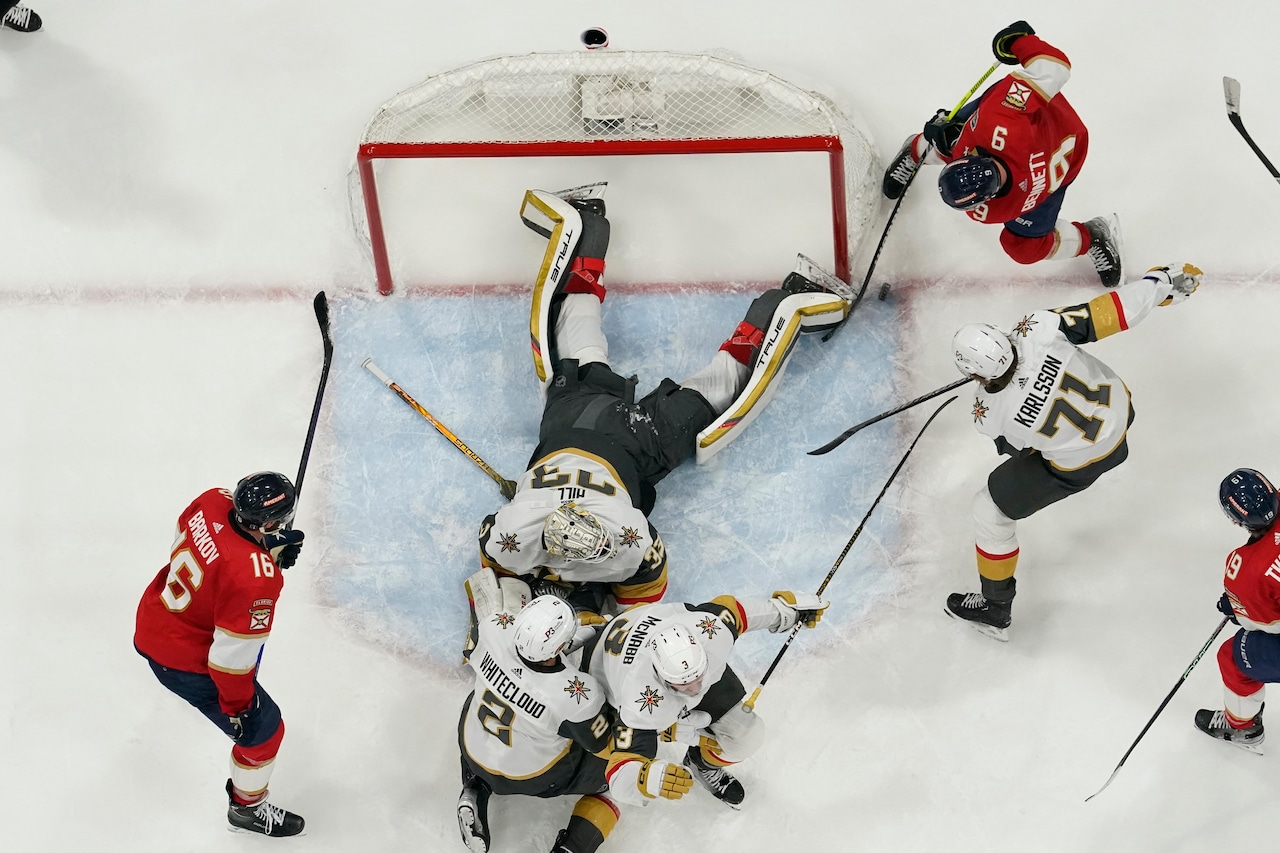 Adin Hill's 27 Saves Lead Vegas Golden Knights To Victory Over Columbus Blue Jackets Adin Hill's 27 Saves Lead Vegas Golden Knights To Victory Over Columbus Blue Jackets