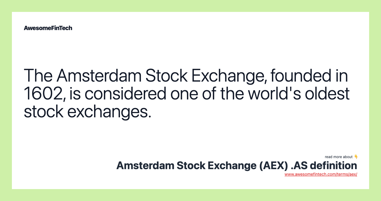 Amsterdam AEX Falls Over 4%, Hits 1-Year Low Amsterdam AEX Falls Over 4%, Hits 1-Year Low