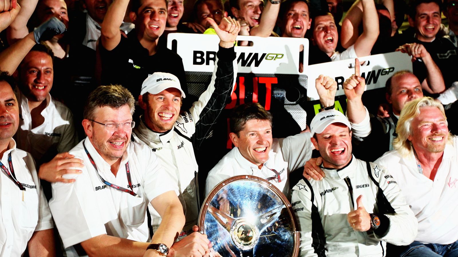 Back In The Brawn: Jenson Button And His 2009 F1 Car Back In The Brawn: Jenson Button And His 2009 F1 Car