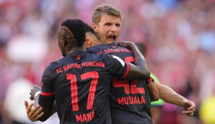 Bayern Munich: Le Joueur Thomas Müller Face À La Presse Bayern Munich: Le Joueur Thomas Müller Face À La Presse