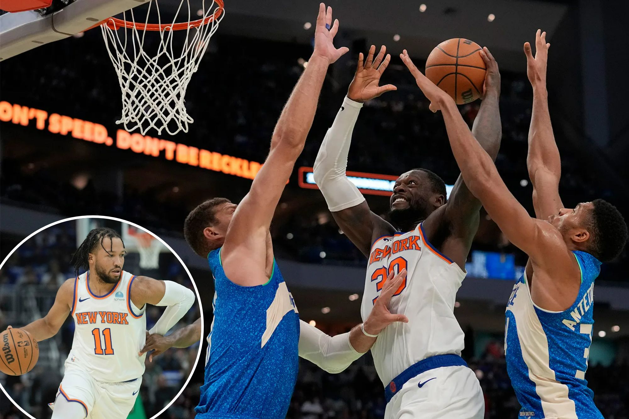 Brunson's Ankle Injury Ends Knicks' Overtime Battle Against Lakers Brunson's Ankle Injury Ends Knicks' Overtime Battle Against Lakers