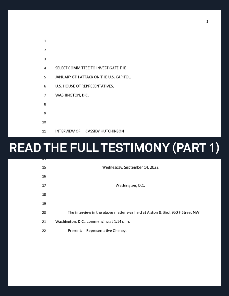 Cassidy Hutchinson Memoir: A Fall Release Detailing Her Jan. 6 Testimony Cassidy Hutchinson Memoir: A Fall Release Detailing Her Jan. 6 Testimony
