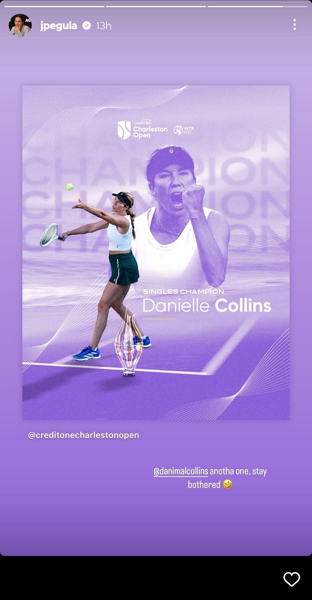 Charleston Tennis: Pegula Triumphs Against Collins Charleston Tennis: Pegula Triumphs Against Collins