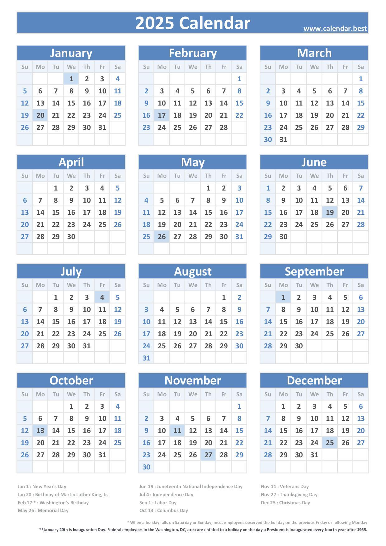 Complete 2025 US Holiday Calendar: Federal & Non-Federal Observances Complete 2025 US Holiday Calendar: Federal & Non-Federal Observances