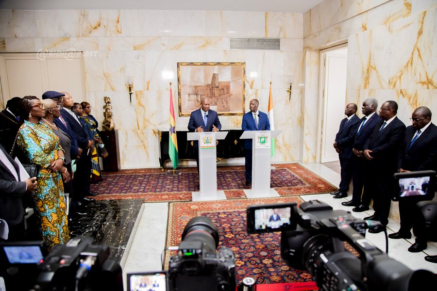 Coopération Bilatérale : Visite De Travail Et D'amitié Du Président Mahama À Abidjan Coopération Bilatérale : Visite De Travail Et D'amitié Du Président Mahama À Abidjan