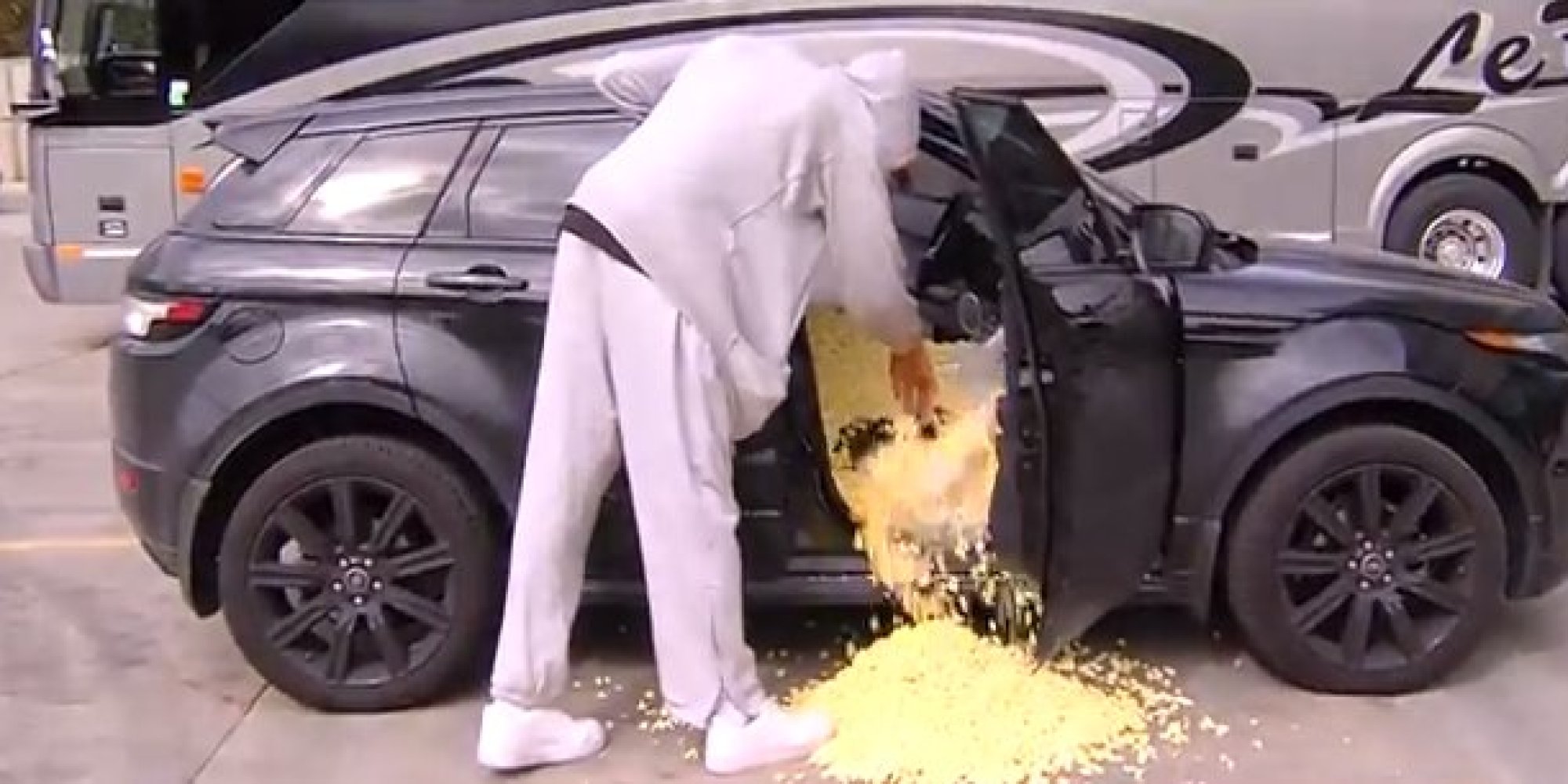 Donovan Mitchell's Pre-Game Joke: Popcorn Filled Rookie Car Donovan Mitchell's Pre-Game Joke: Popcorn Filled Rookie Car