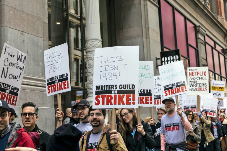 Double Trouble In Hollywood: Writers' And Actors' Strike Causes Industry-Wide Shutdown Double Trouble In Hollywood: Writers' And Actors' Strike Causes Industry-Wide Shutdown