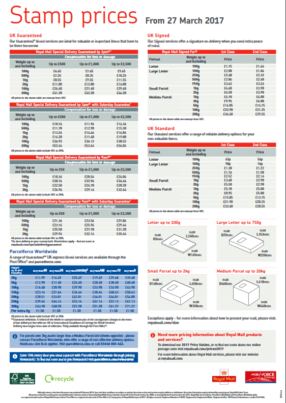 Exact Royal Mail Stamp Prices Rising April 7th: A Complete Guide Exact Royal Mail Stamp Prices Rising April 7th: A Complete Guide