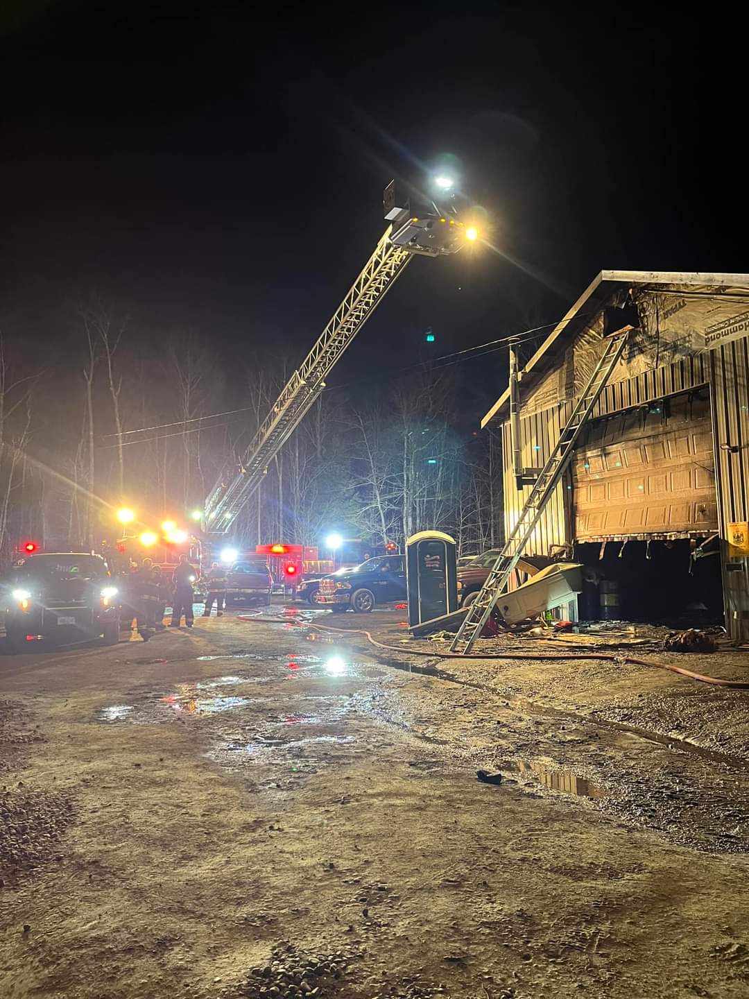 Firefighters Battle Blaze At 600-Foot Chicken Barn In Franklin County Firefighters Battle Blaze At 600-Foot Chicken Barn In Franklin County