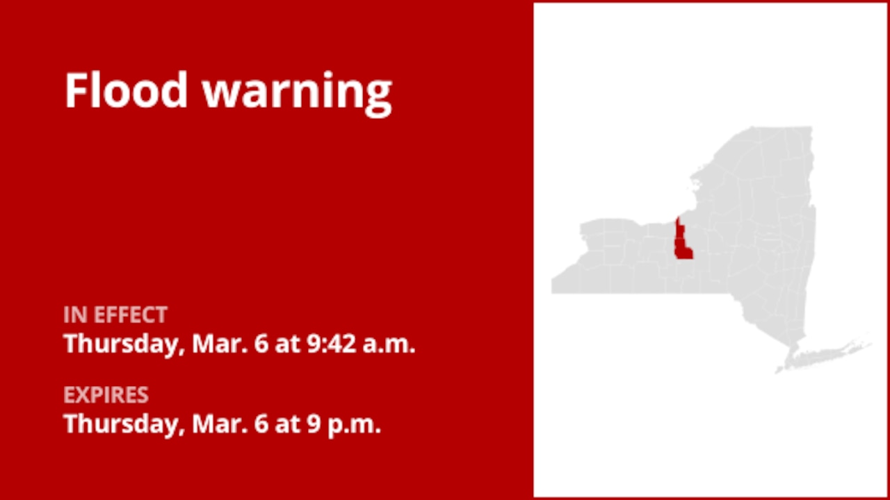 Flash Flood Warning: Cayuga County Under Alert Until Tuesday Night Flash Flood Warning: Cayuga County Under Alert Until Tuesday Night