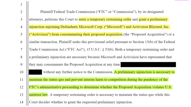 FTC Challenges Court Ruling On Microsoft-Activision Merger FTC Challenges Court Ruling On Microsoft-Activision Merger