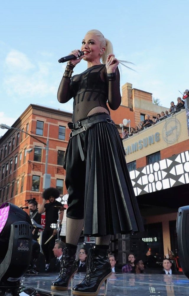 Gwen Stefani's Show-Stopping Sheer Dress At The Opry 100 Gwen Stefani's Show-Stopping Sheer Dress At The Opry 100