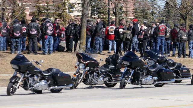 Hells Angels Members Attend Funeral After Biker's Death In Crash Hells Angels Members Attend Funeral After Biker's Death In Crash