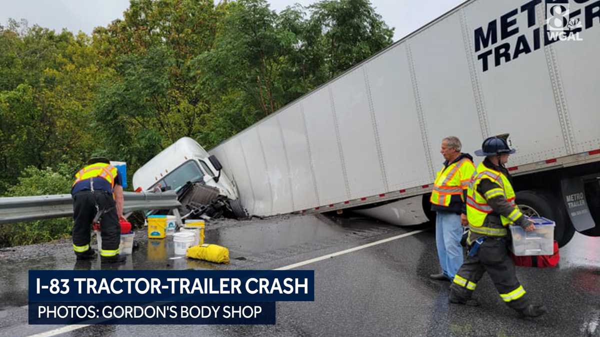 I-83 Closed Following Tractor-Trailer Produce Spill I-83 Closed Following Tractor-Trailer Produce Spill