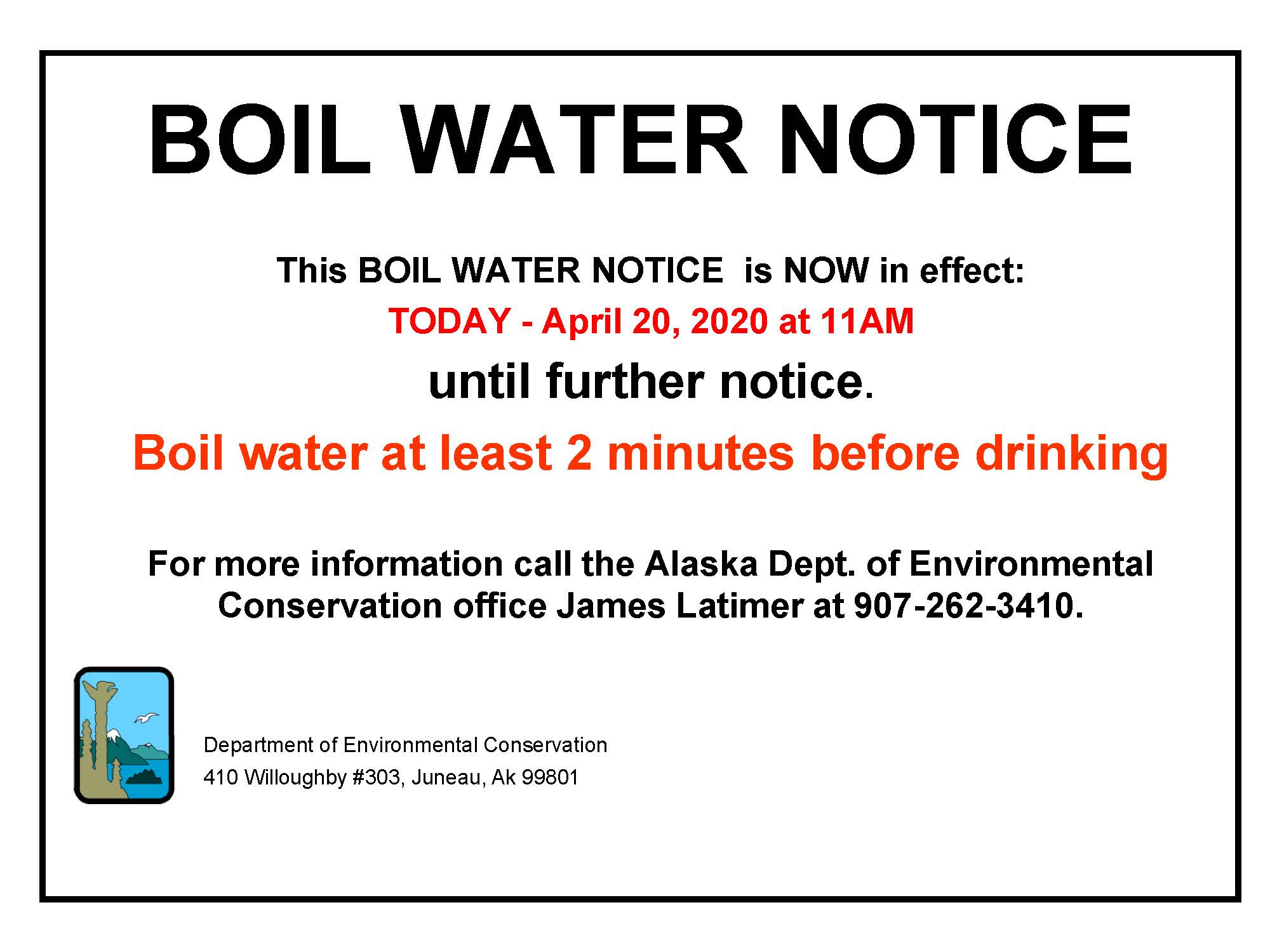 Important Update: Pulaski Boil Water Order Remains Until Saturday Important Update: Pulaski Boil Water Order Remains Until Saturday