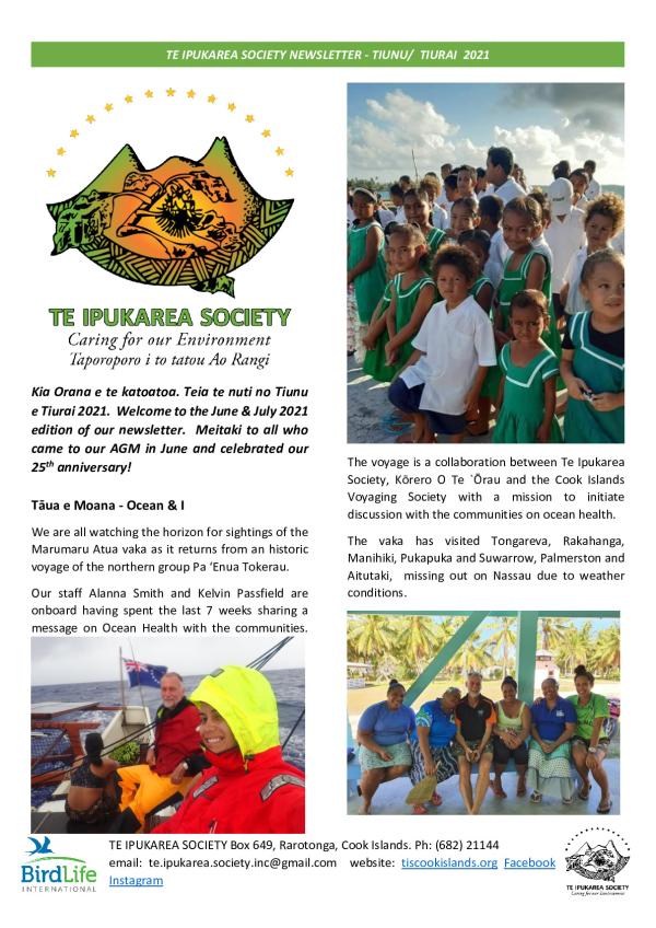 Investigating Hard-to-Find Seabirds: The Te Ipukarea Society's Approach Investigating Hard-to-Find Seabirds: The Te Ipukarea Society's Approach