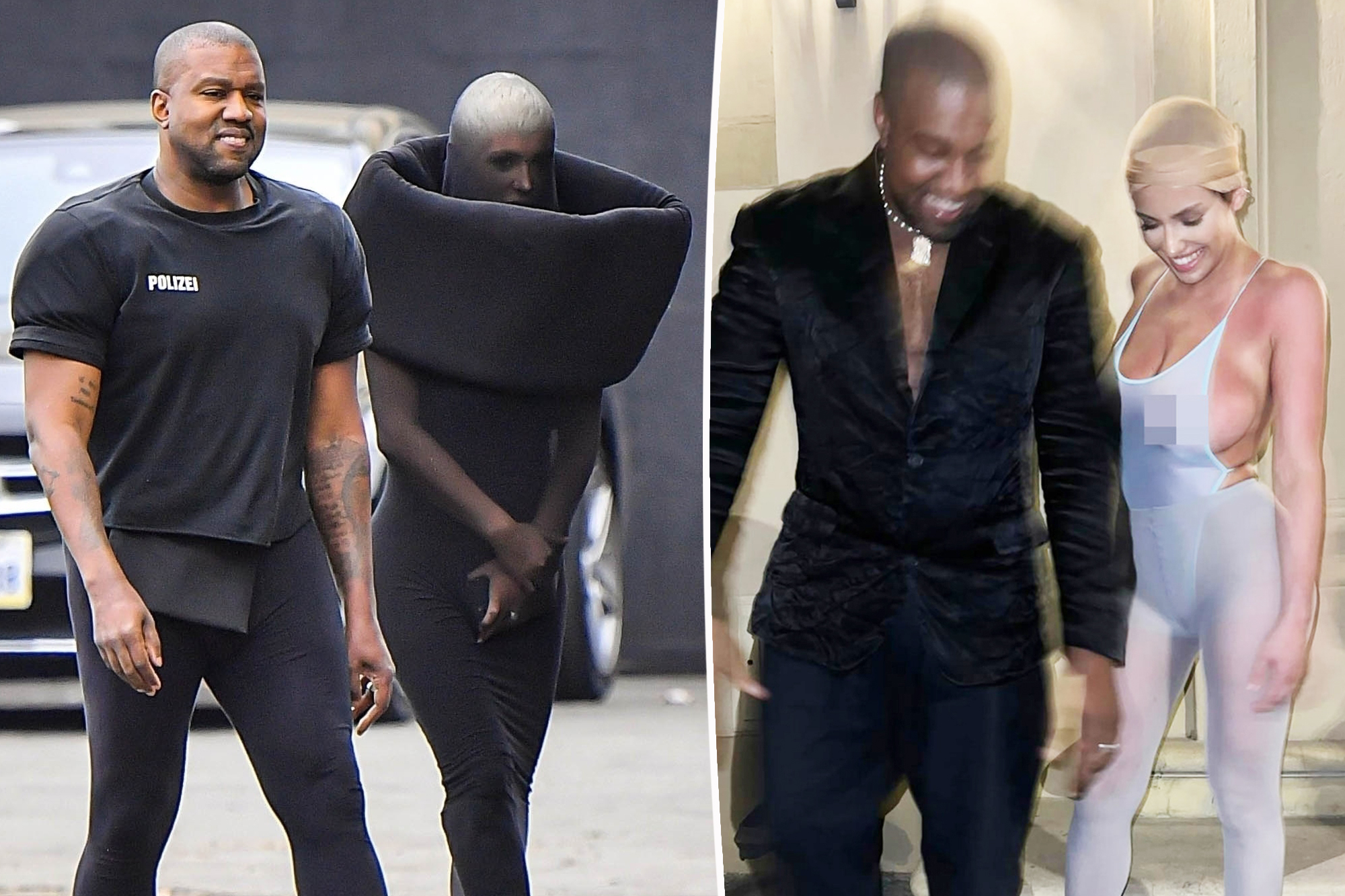 Kanye West Spotted With Bianca Censori Lookalike In Los Angeles Kanye West Spotted With Bianca Censori Lookalike In Los Angeles