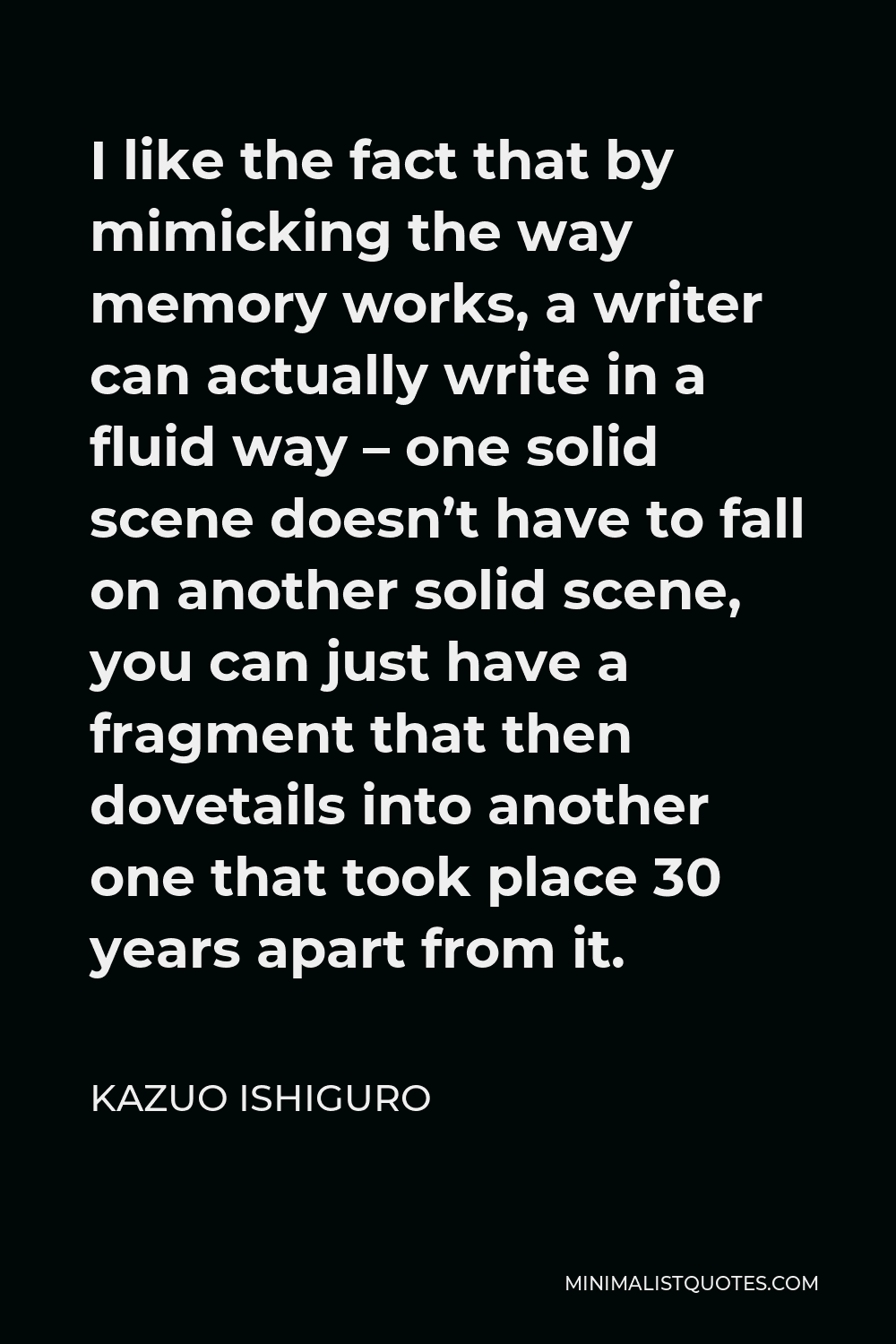 Kazuo Ishiguro: An Exploration Of Memory And Forgetting Kazuo Ishiguro: An Exploration Of Memory And Forgetting