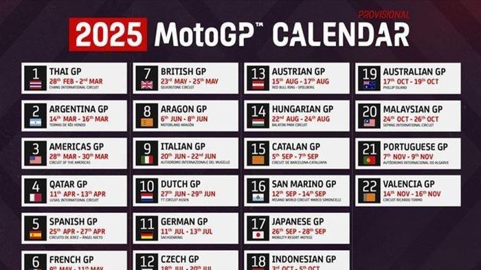Klasemen MotoGP Terbaru & Jadwal Lengkap MotoGP Inggris 2025 Di Trans7 & SPOTV