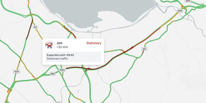 M56 Traffic Delays: Cheshire And Deeside Affected By Accident M56 Traffic Delays: Cheshire And Deeside Affected By Accident