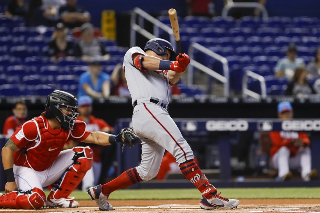 Miami Marlins Beat Nationals Thanks To Stowers And Conine Miami Marlins Beat Nationals Thanks To Stowers And Conine