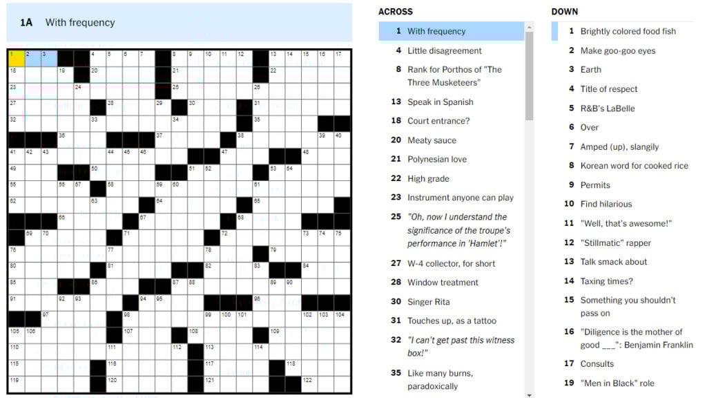 NYT Mini Crossword Help: March 6, 2025 NYT Mini Crossword Help: March 6, 2025