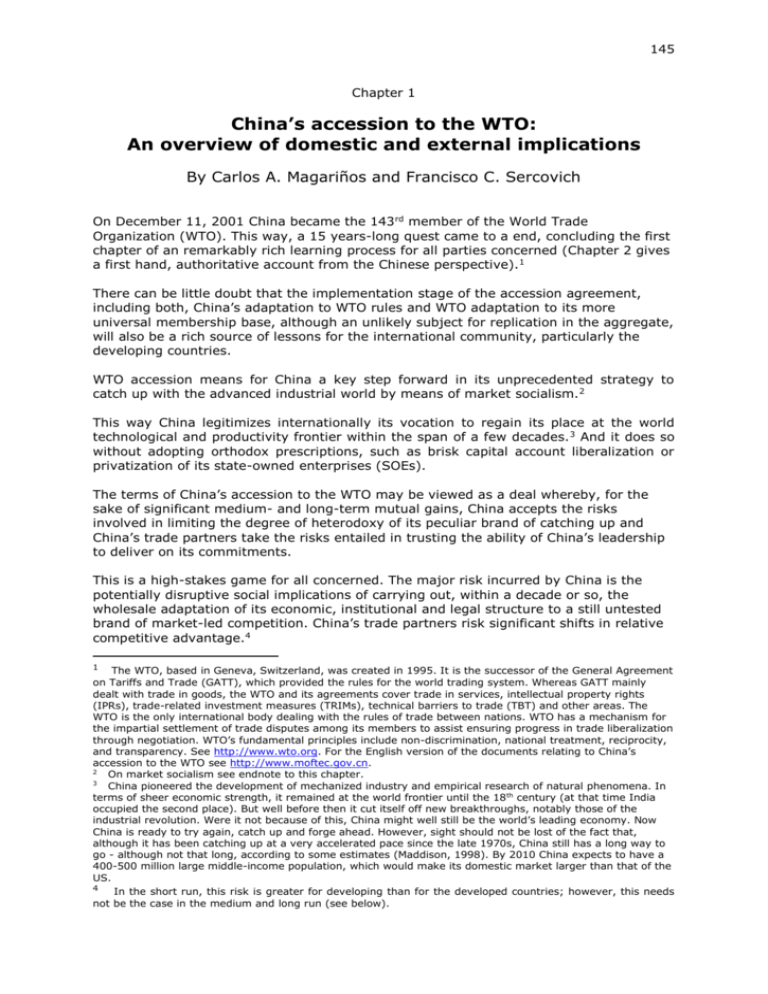 Privilege Dilemma Accelerates WTO Accession Privilege Dilemma Accelerates WTO Accession