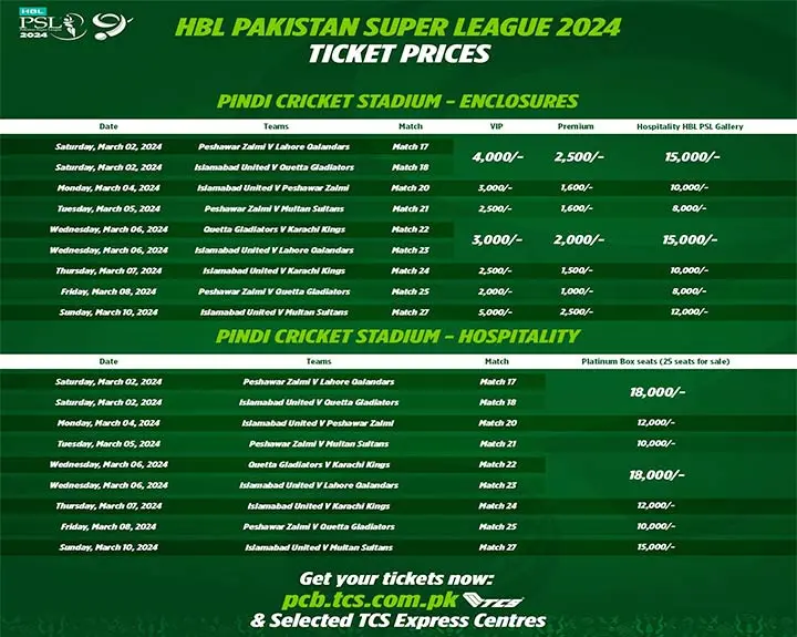 PSL 10 Ticket Sales Begin Today PSL 10 Ticket Sales Begin Today
