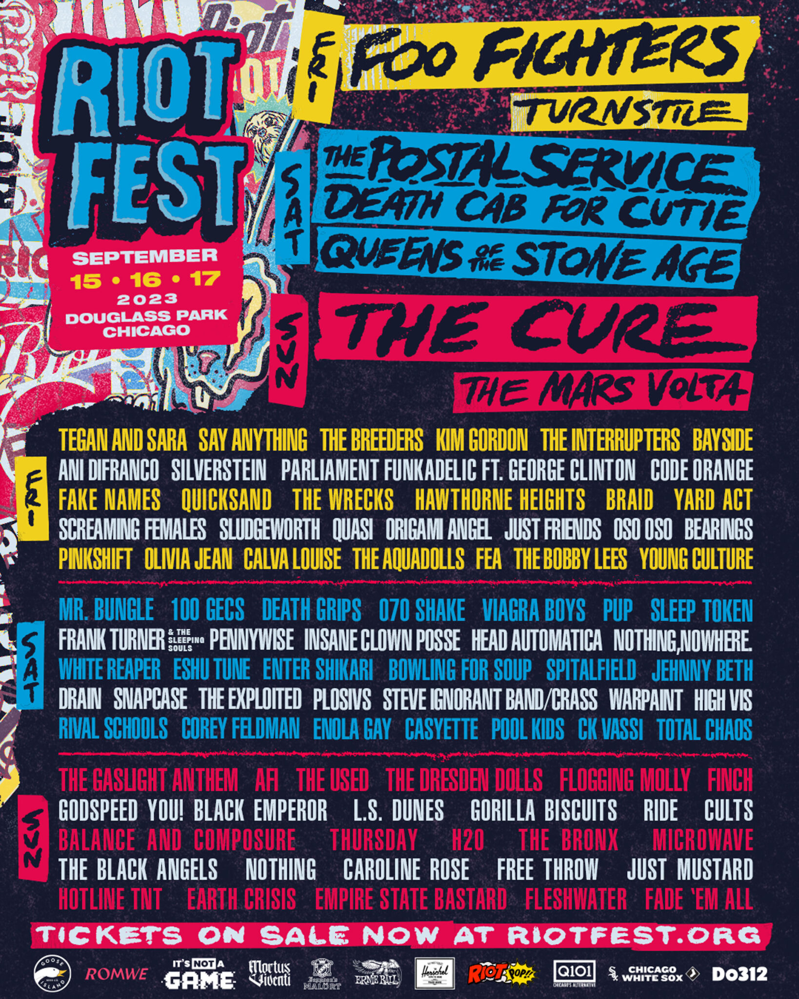 Riot Fest 2025 Lineup: Green Day, Blink-182, And Weird Al Yankovic Lead The Charge Riot Fest 2025 Lineup: Green Day, Blink-182, And Weird Al Yankovic Lead The Charge