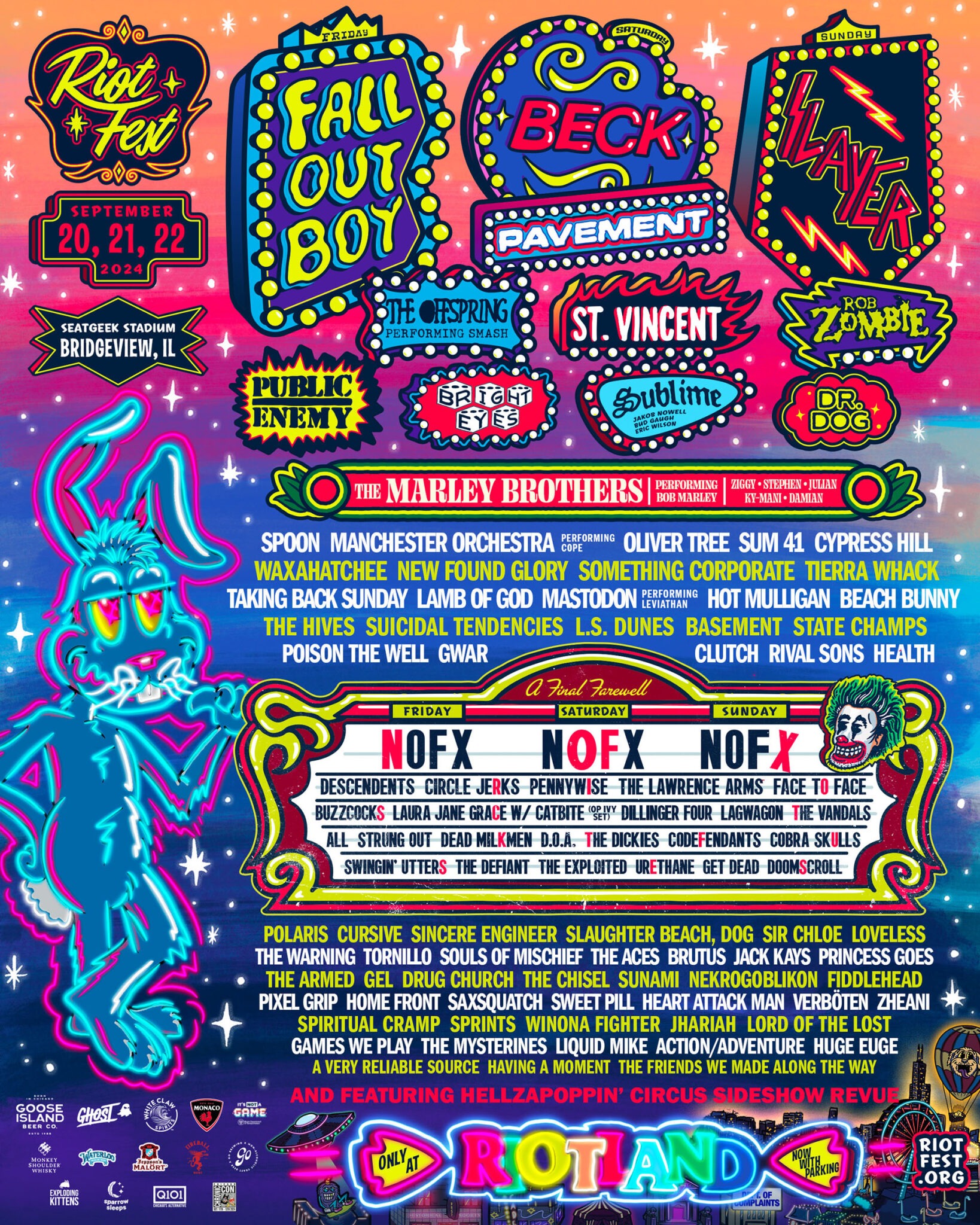 Riot Fest 2025 Lineup: Green Day, Weezer Headline Riot Fest 2025 Lineup: Green Day, Weezer Headline