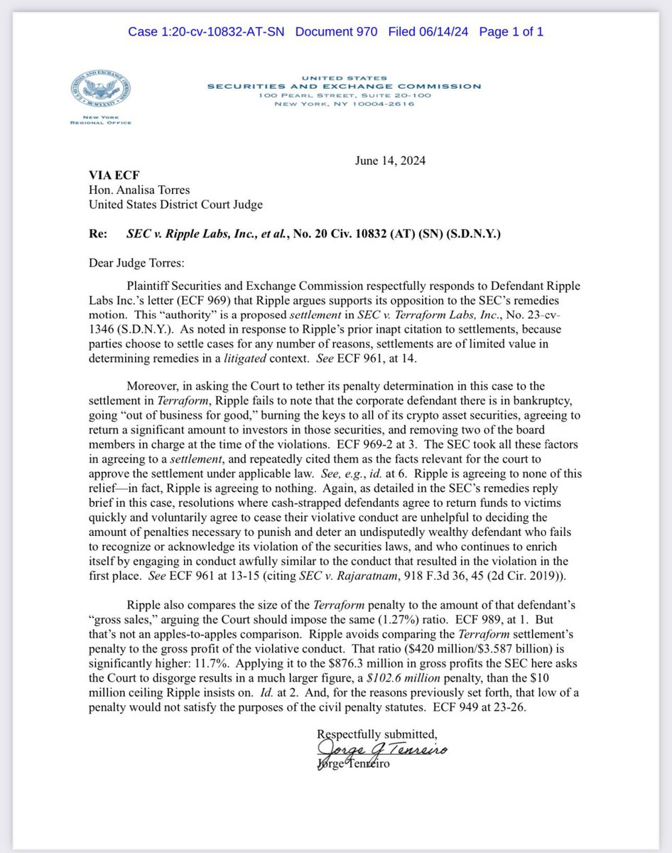 Ripple And SEC Near Settlement: XRP's Future As A Commodity Ripple And SEC Near Settlement: XRP's Future As A Commodity