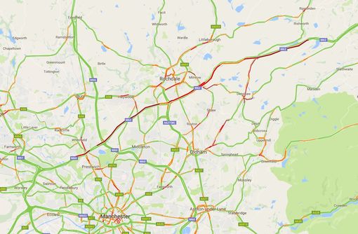 Roadworks: M62 Westbound Closed, Manchester To Warrington For Resurfacing Roadworks: M62 Westbound Closed, Manchester To Warrington For Resurfacing