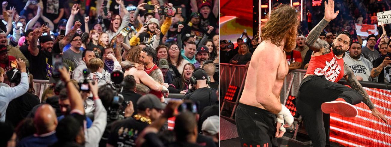 Sami Zayn Faces Rollins And Breakker's Aggression On WWE Raw Sami Zayn Faces Rollins And Breakker's Aggression On WWE Raw