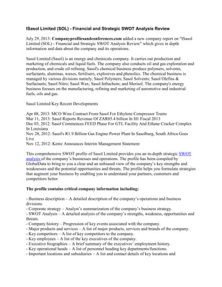 Sasol (SOL): Analyzing The 2023 Strategy Update And Investor Reaction Sasol (SOL): Analyzing The 2023 Strategy Update And Investor Reaction