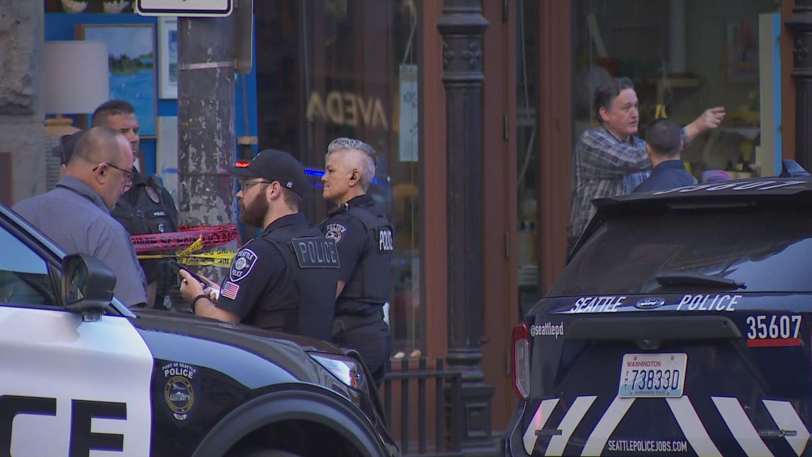 Seattle Police Investigate Downtown Double Shooting Seattle Police Investigate Downtown Double Shooting