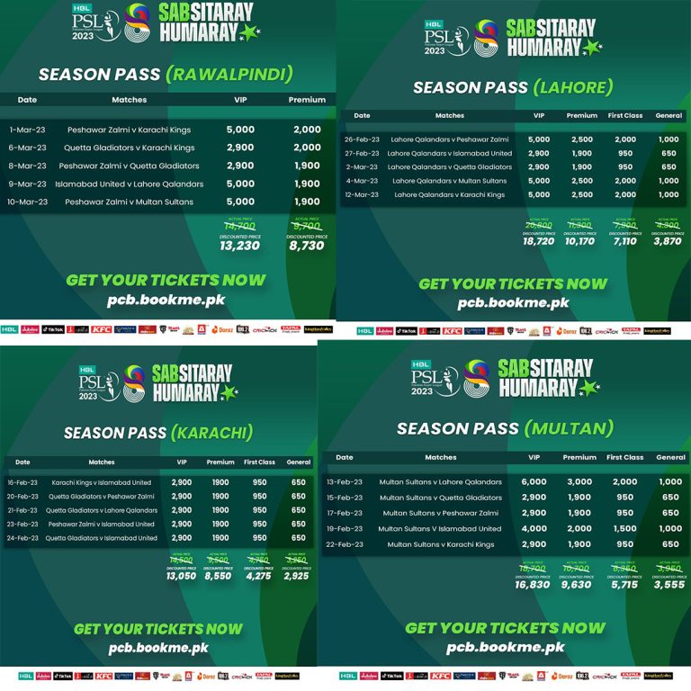 Secure Your PSL 10 Tickets Now Secure Your PSL 10 Tickets Now
