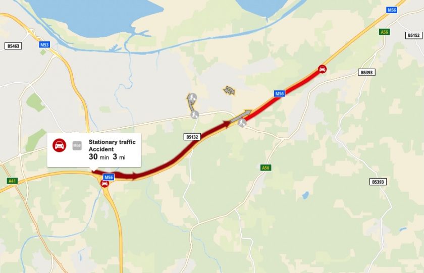 Severe Delays On M56: Collision Impacts Cheshire And Deeside Drivers Severe Delays On M56: Collision Impacts Cheshire And Deeside Drivers