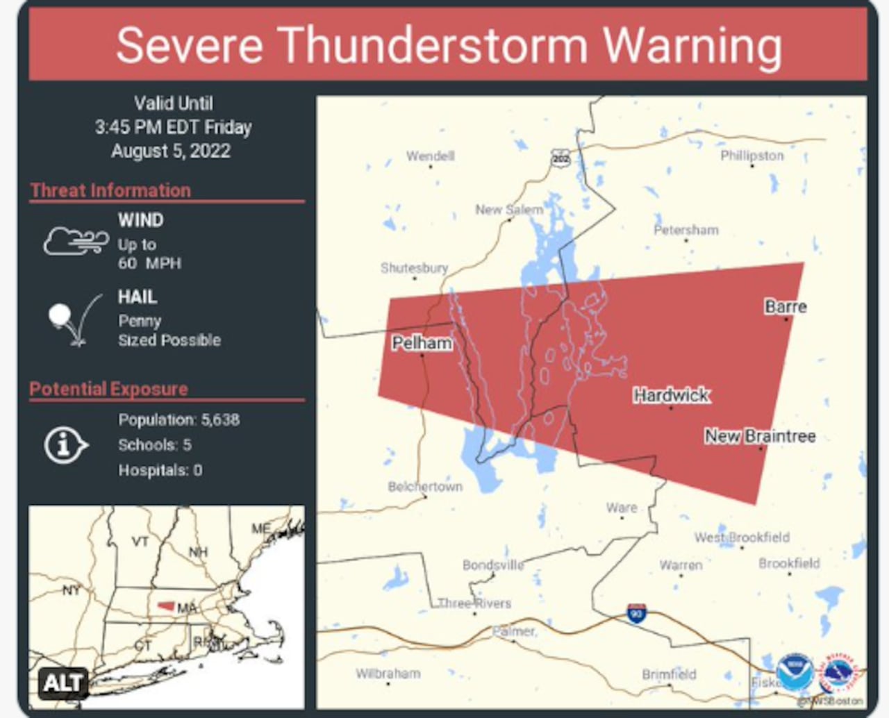 Severe Thunderstorms Bring Flash Flood Warning To Hampshire And Worcester
