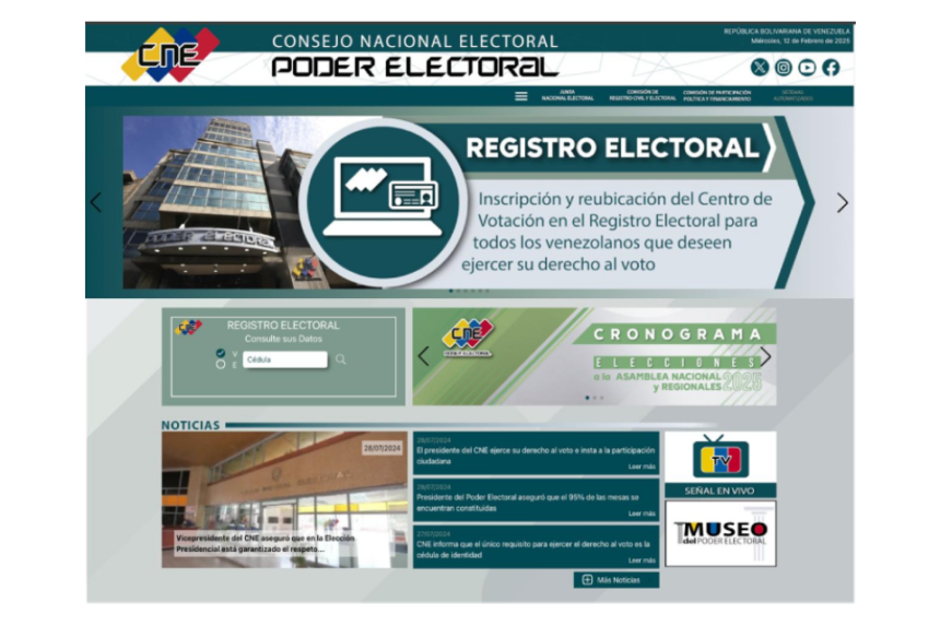 Sitio Web Del CNE Apagado: Seis Enlaces Confirman La Decisión Sitio Web Del CNE Apagado: Seis Enlaces Confirman La Decisión