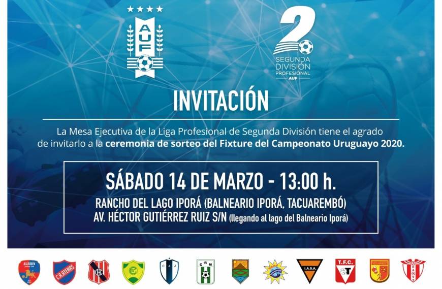 Sorteo Campeonato Uruguayo Segunda División 2025: Calendario Y Reglamento Sorteo Campeonato Uruguayo Segunda División 2025: Calendario Y Reglamento