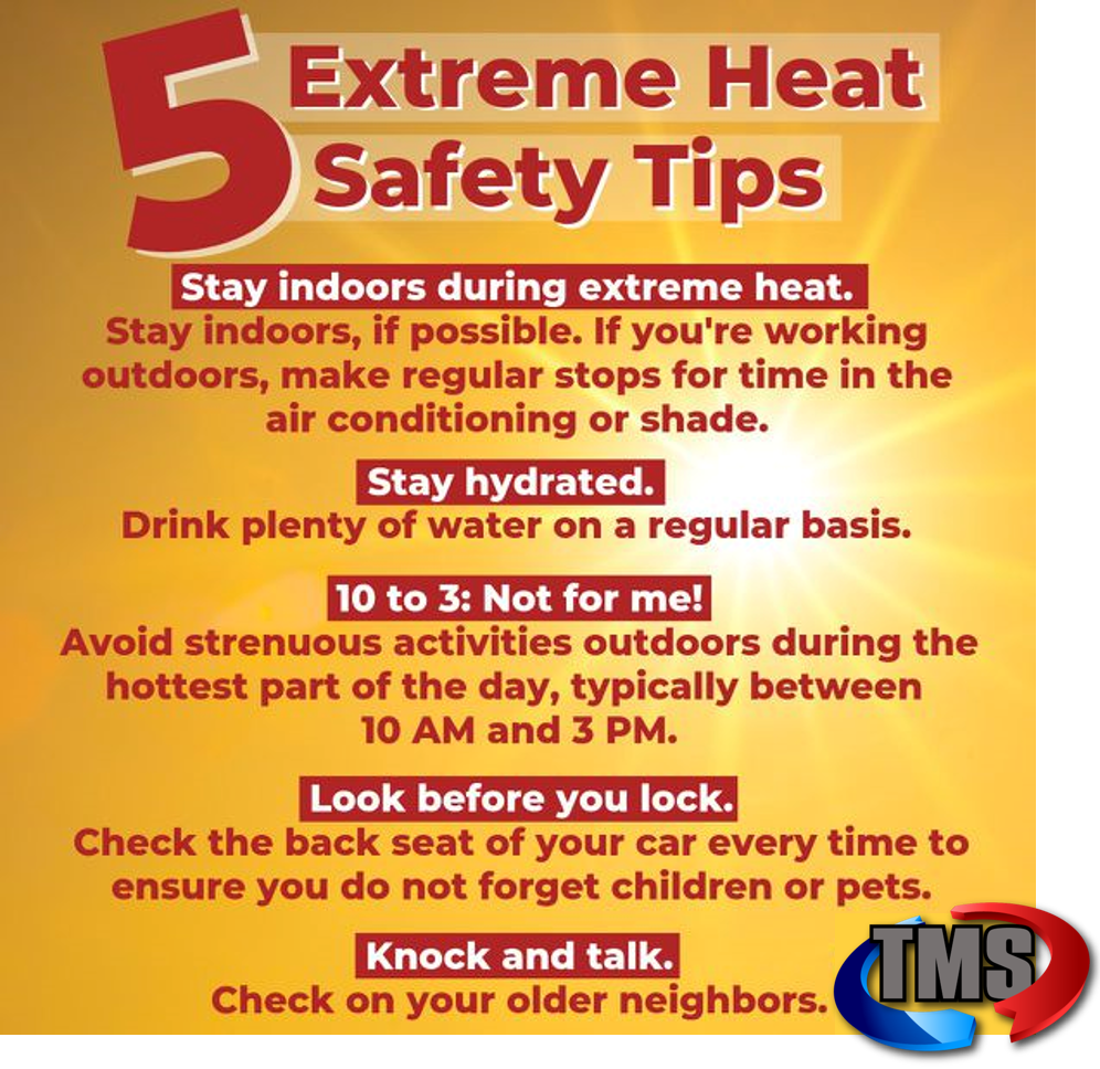 Stay Safe In The Heat: Health Department Advisory On Rising Temperatures Stay Safe In The Heat: Health Department Advisory On Rising Temperatures