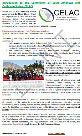 Strengthening Regional Integration: Key Goals Of The CELAC Summit Strengthening Regional Integration: Key Goals Of The CELAC Summit