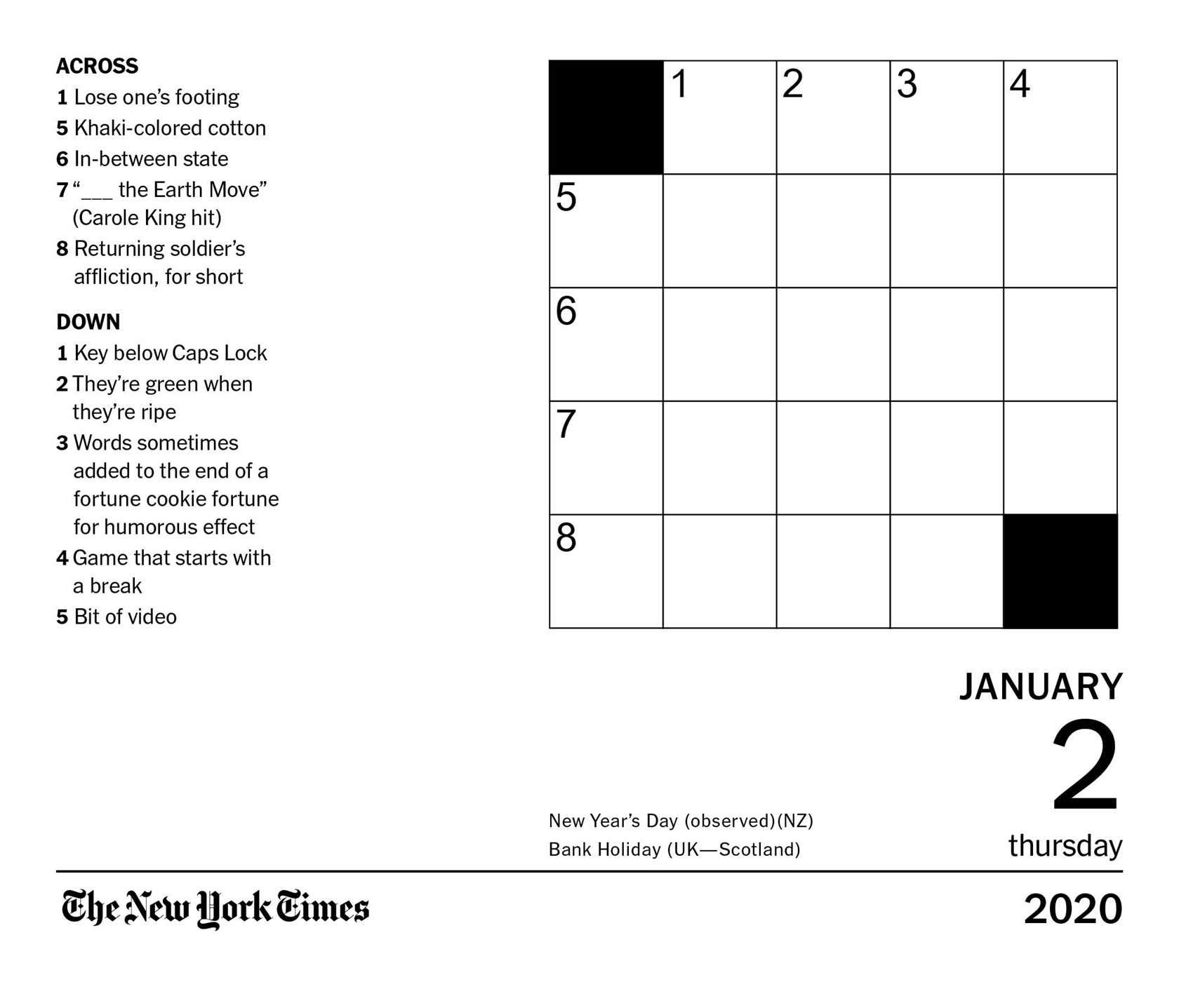 Sunday, May 11 NYT Mini Crossword: Clues And Answers Sunday, May 11 NYT Mini Crossword: Clues And Answers