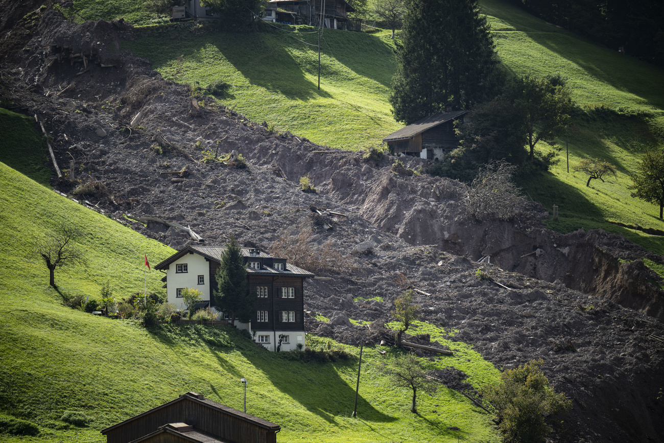 Swiss Village Faces Landslide: Livestock Evacuated By Hoof And Helicopter Swiss Village Faces Landslide: Livestock Evacuated By Hoof And Helicopter