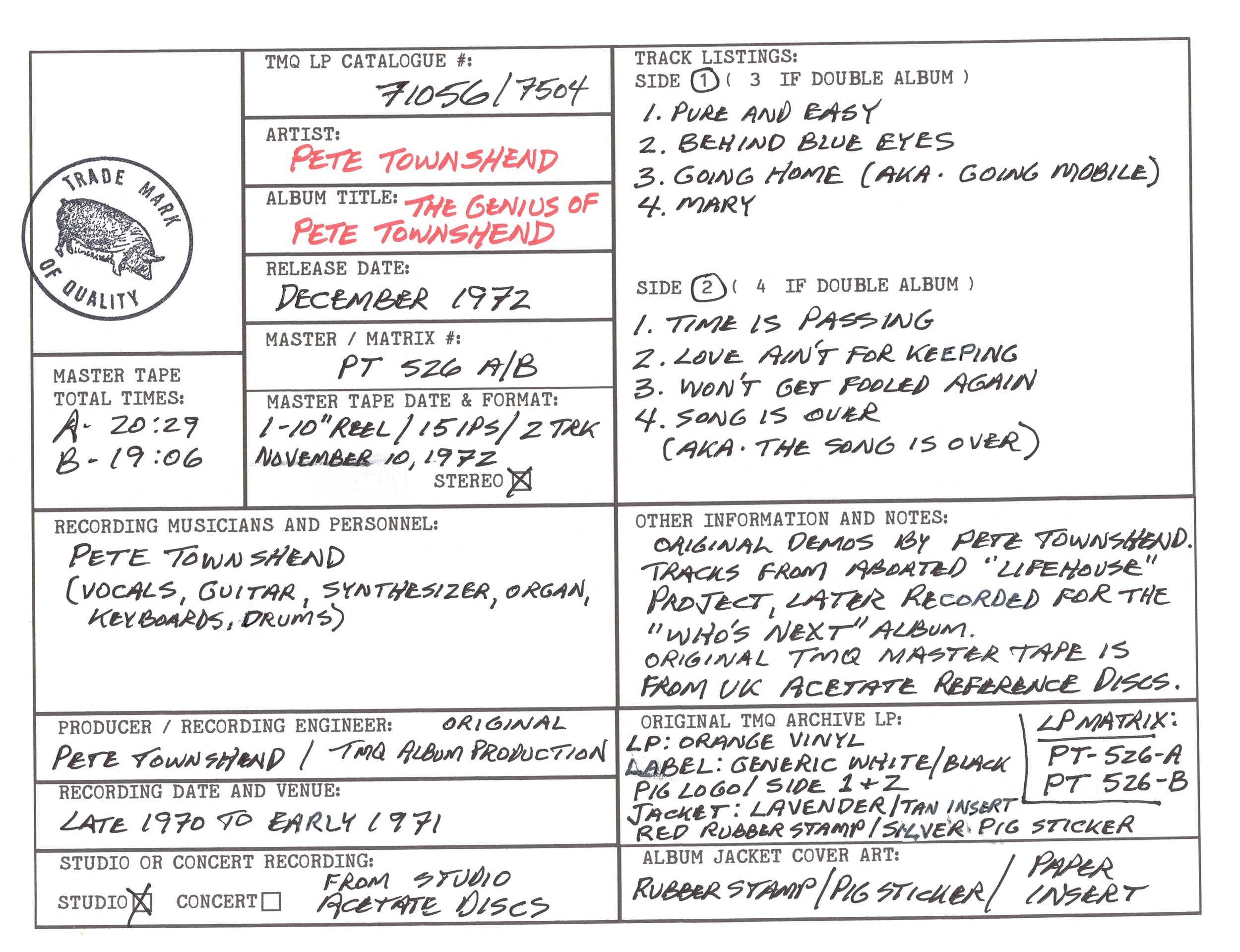 The Complete Guide To Ranking Pete Townshend's Solo Discography The Complete Guide To Ranking Pete Townshend's Solo Discography