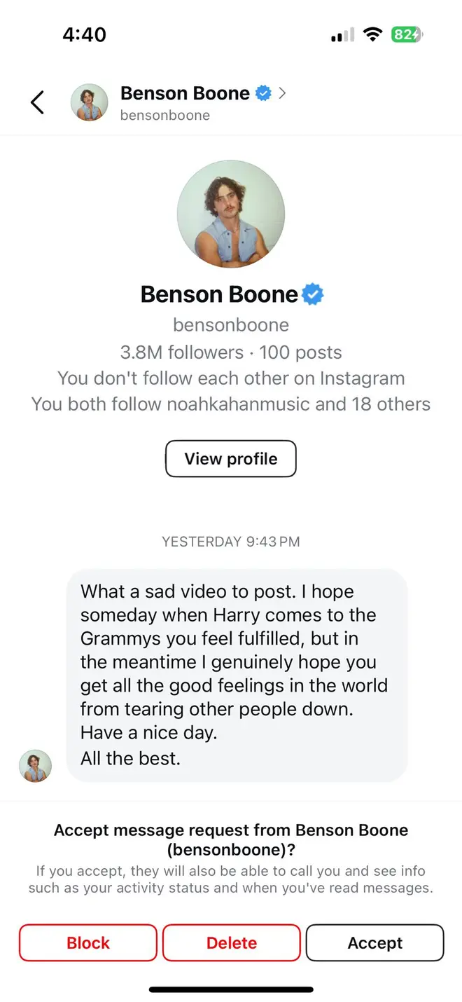 The Harry Styles Influence: Benson Boone's Response To Critics The Harry Styles Influence: Benson Boone's Response To Critics