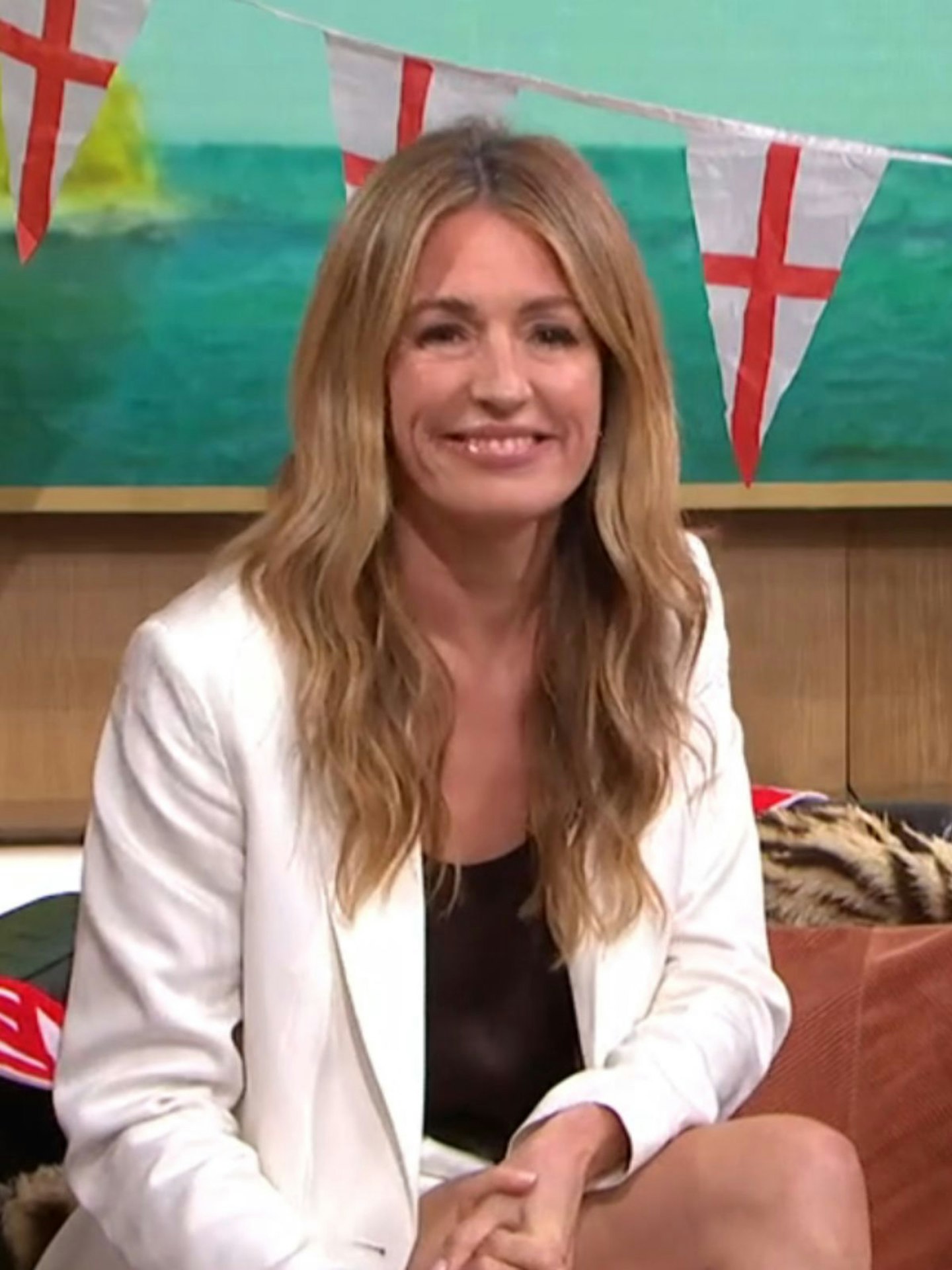 This Morning Host Cat Deeley Shows Off Figure In Black Swimsuit This Morning Host Cat Deeley Shows Off Figure In Black Swimsuit