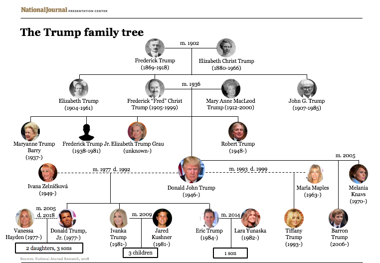 Tracing The Roots: The Family Tree Of Donald Trump And His Relatives Tracing The Roots: The Family Tree Of Donald Trump And His Relatives