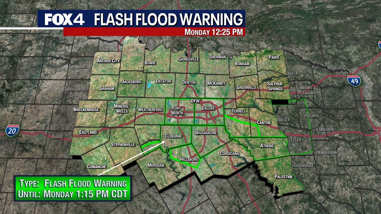 Urgent Flash Flood Warning Issued For Parts Of North-Central Texas Urgent Flash Flood Warning Issued For Parts Of North-Central Texas