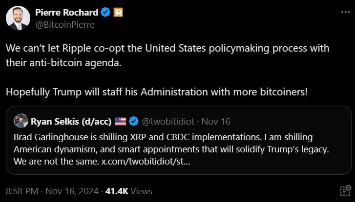 US President's Post On Trump And Ripple Sends XRP Higher US President's Post On Trump And Ripple Sends XRP Higher